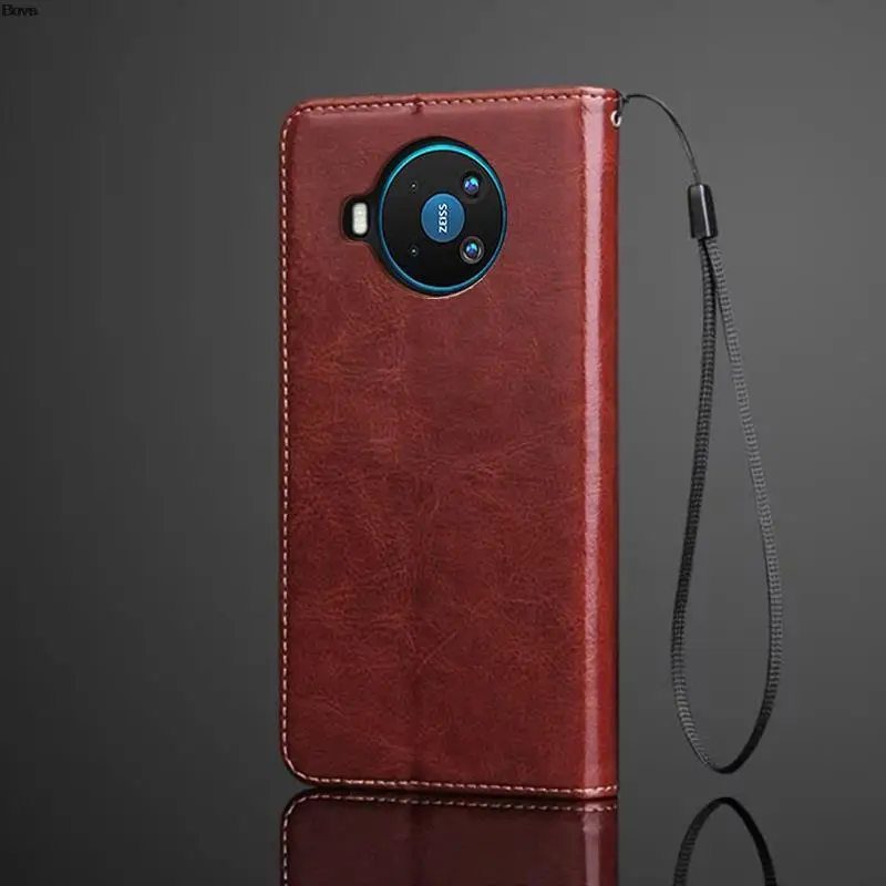 Retro PU Leather Wallet Case with Card Holder - Flip Cover