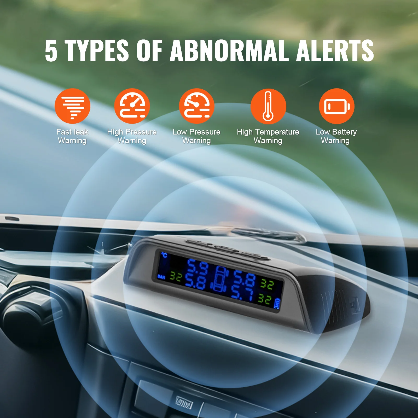 Wireless RV Tire Pressure Monitoring System