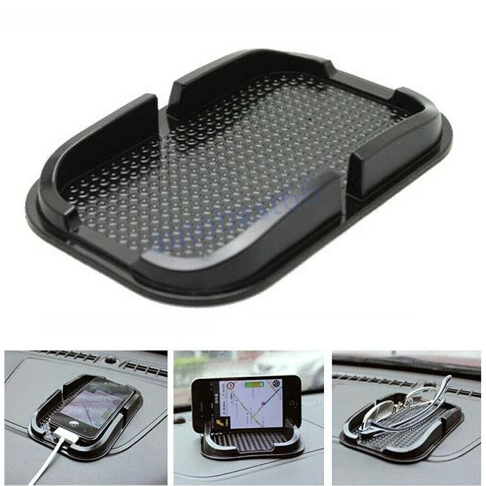 1PC Auto Handy Halter NonSlip Dashboard Matte Pad Anti-Skid Sticky Grip Halterung Schwarz Hohe Qualität Anti-Slip Matte 15,5*10*2cm