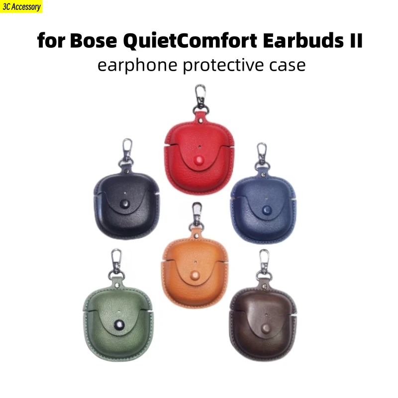 Nuovo Per Bose Quietcomfort Earbuds Ii Custodia Protettiva In Pelle Morbida Antiurto Per Auricolari Custodia Bluetooth Wireless Per Auricolari Bose 2
