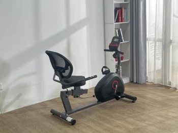 Recumbent Exercise Bike for Home Stationary Bike Sturdy Quiet 8 Levels Recumbent Bikes Large Comfortable Seat Heart Rate Handle 3