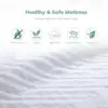 8 Inch Twin Memory Foam Mattress, Cooling Gel Green Tea Mattress Bed in a BoxUS Certified, Kids Mattress for Bunk Bed, 38"x75", 5