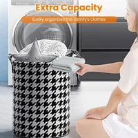 Dirty Laundry Foldable Large Size Dirty Cloth Storage Bucket Dirty Fabric Storage Basket for Waterproof Laundry Toy Organizer 2