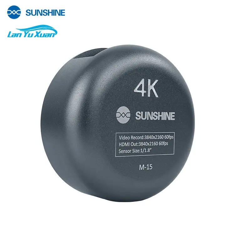 

Фотоаппарат Sunshine M-15 HD 4k/тринокулярный микроскоп 60 кадров в секунду, HD-камера для ремонта фотографий