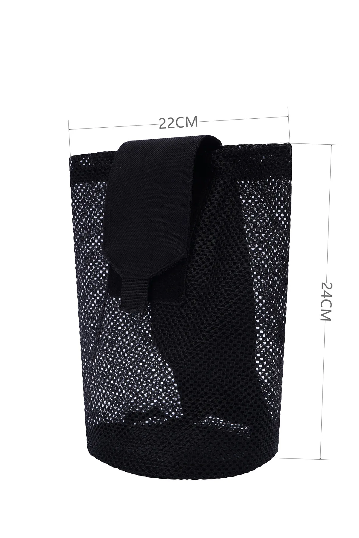 Collapsible Trash Bag Roll Up Magazine Mesh Storage Net Bag Recycling MOLLE Outdoor