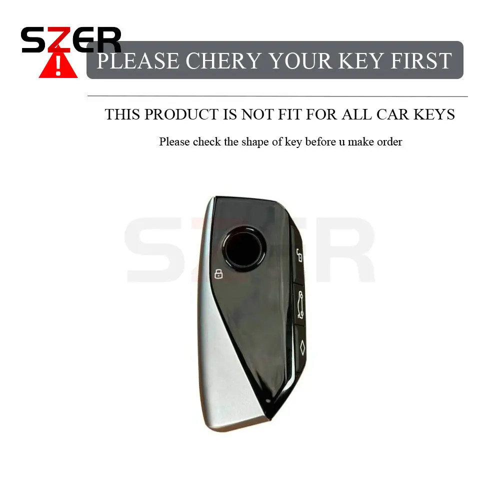 Premium TPU Car Key Case Cover with Keychain - Enhanced Protection