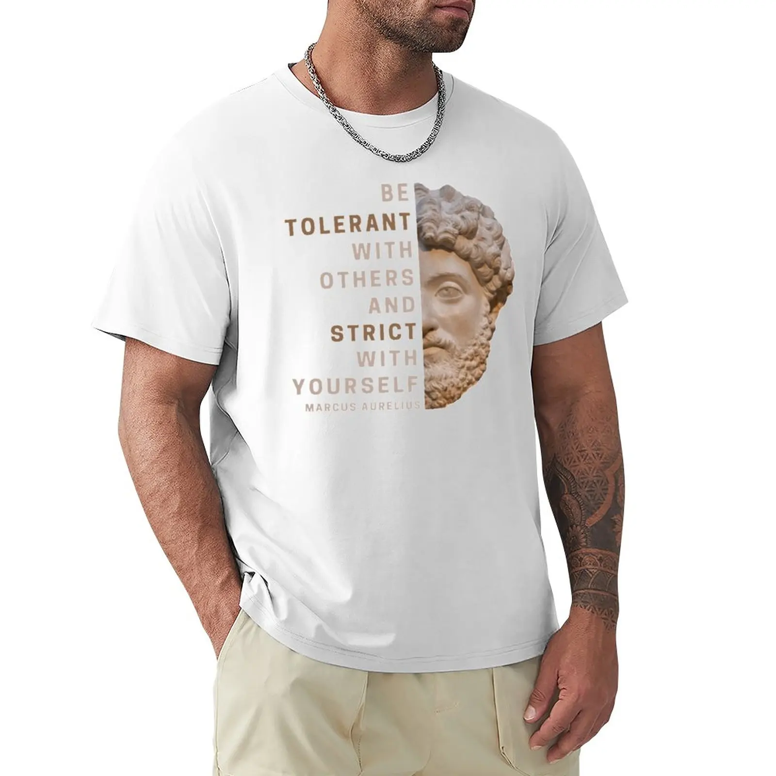 

Be Tolerant With Others And Strict With Yourself T-Shirt t shirt man graphic t shirt funny t shirt t shirts for men cotton