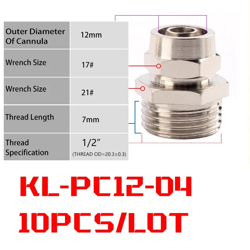10PCS KL-PC12-04