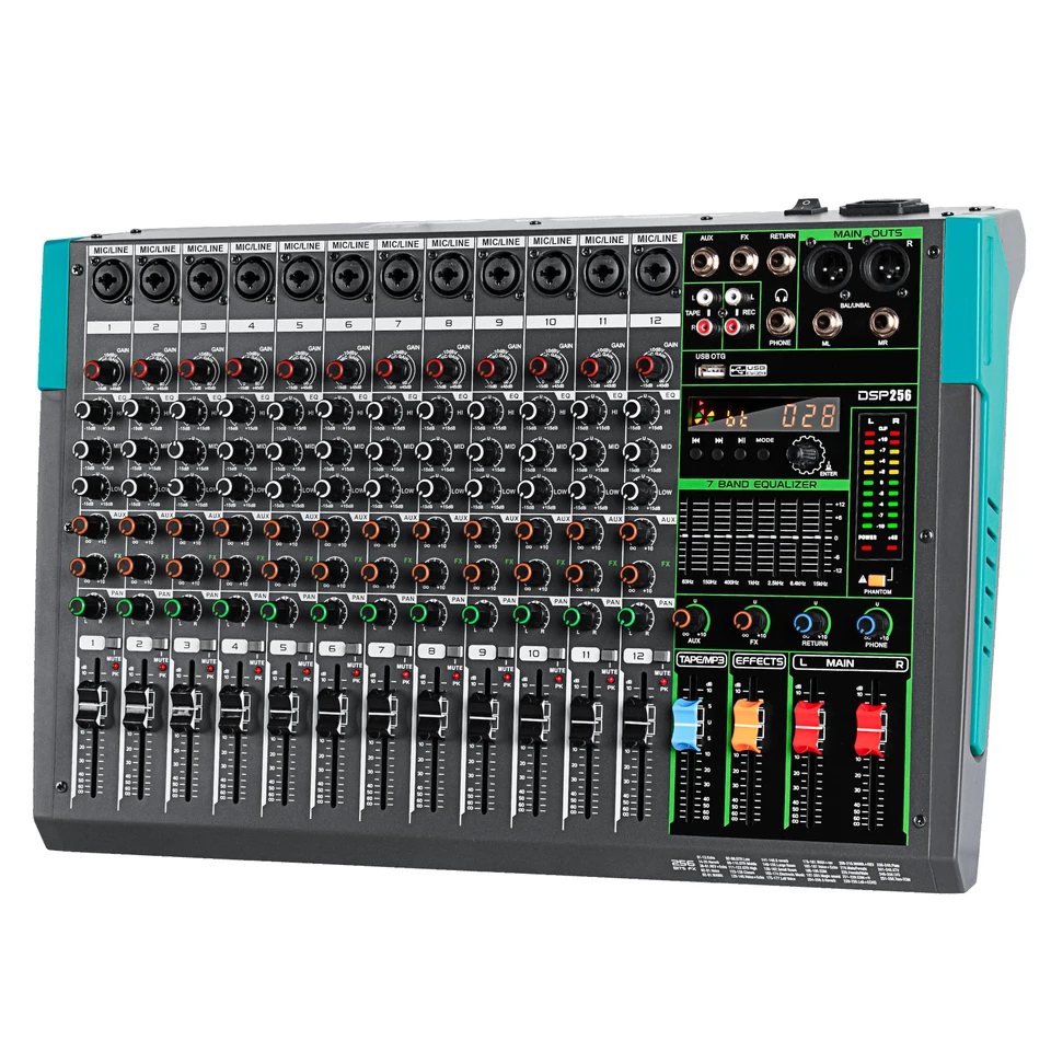 Professional DSP Audio Mixer DJ Controller