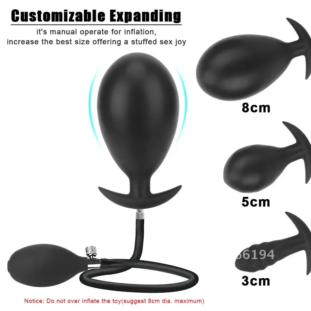Inflatable Butt Dilator Anal Plug For Women Dildos Vaginal Expander Couples Men Sex Tools Products Games Toys Adult Anus Erotic