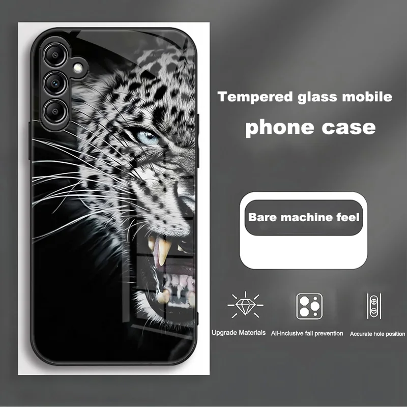 Luxury Tempered Glass Hard Back Bumper Case - Enhanced Protection & Sleek Design