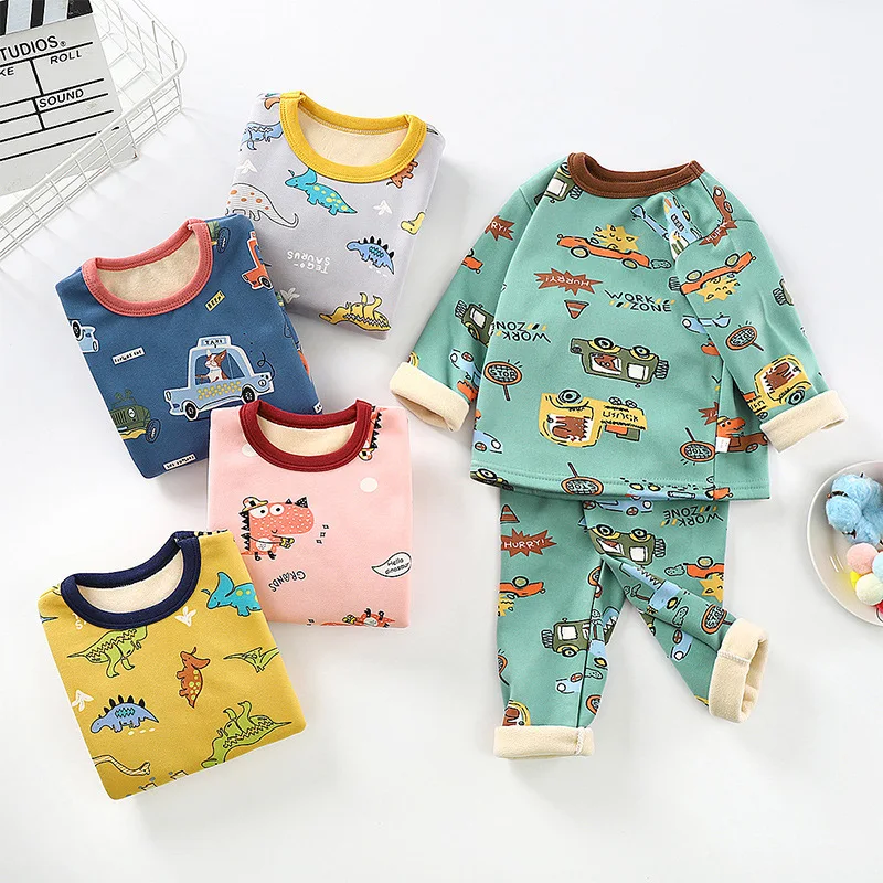 Kids Padded Long-Sleeve Underwear Set 2