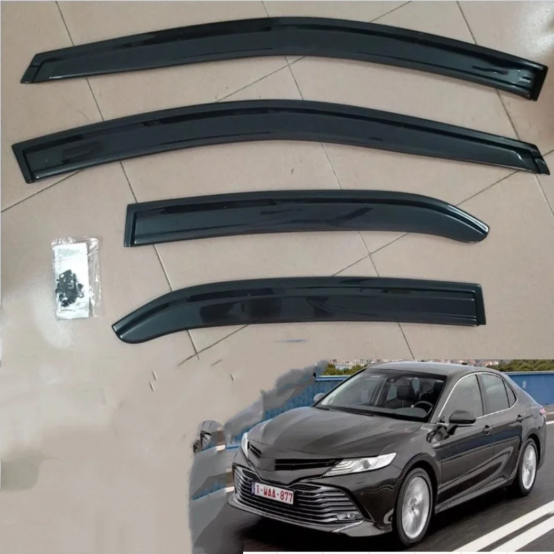 For Toyota Camry 2006-2017 Car Window Visor Window Trim Car Cover Waterproof Visors  Awnings Sun Guard Accessories
