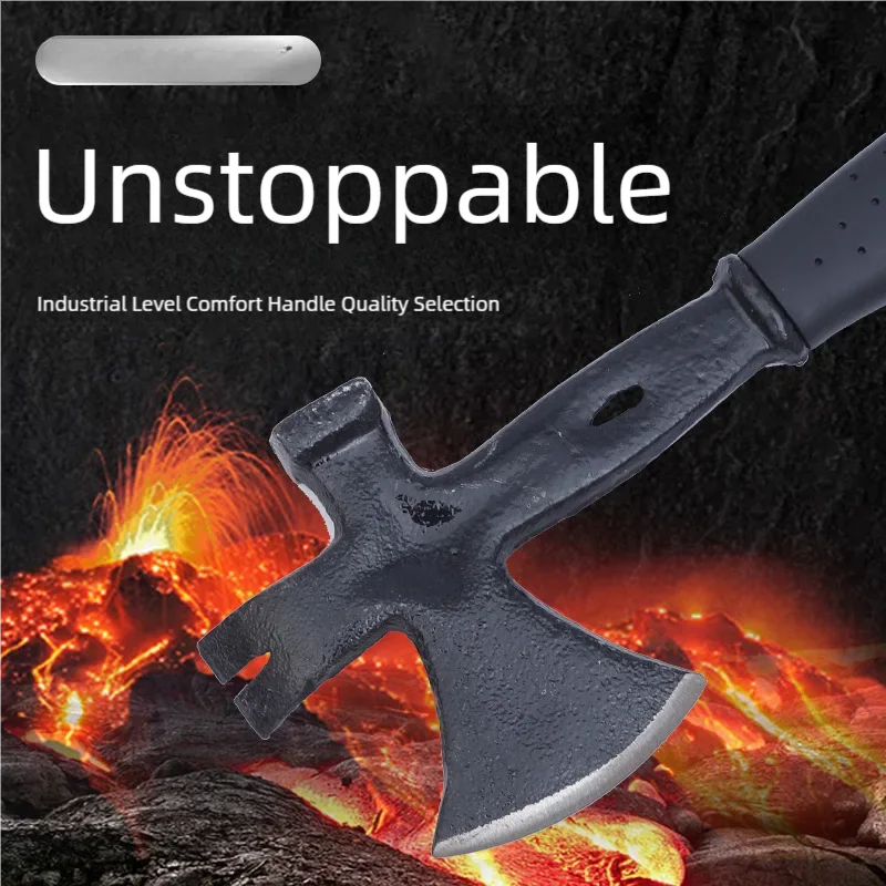 Outdoor survival camping forging and striking multifunctional axe woodworking axe of high quality 4