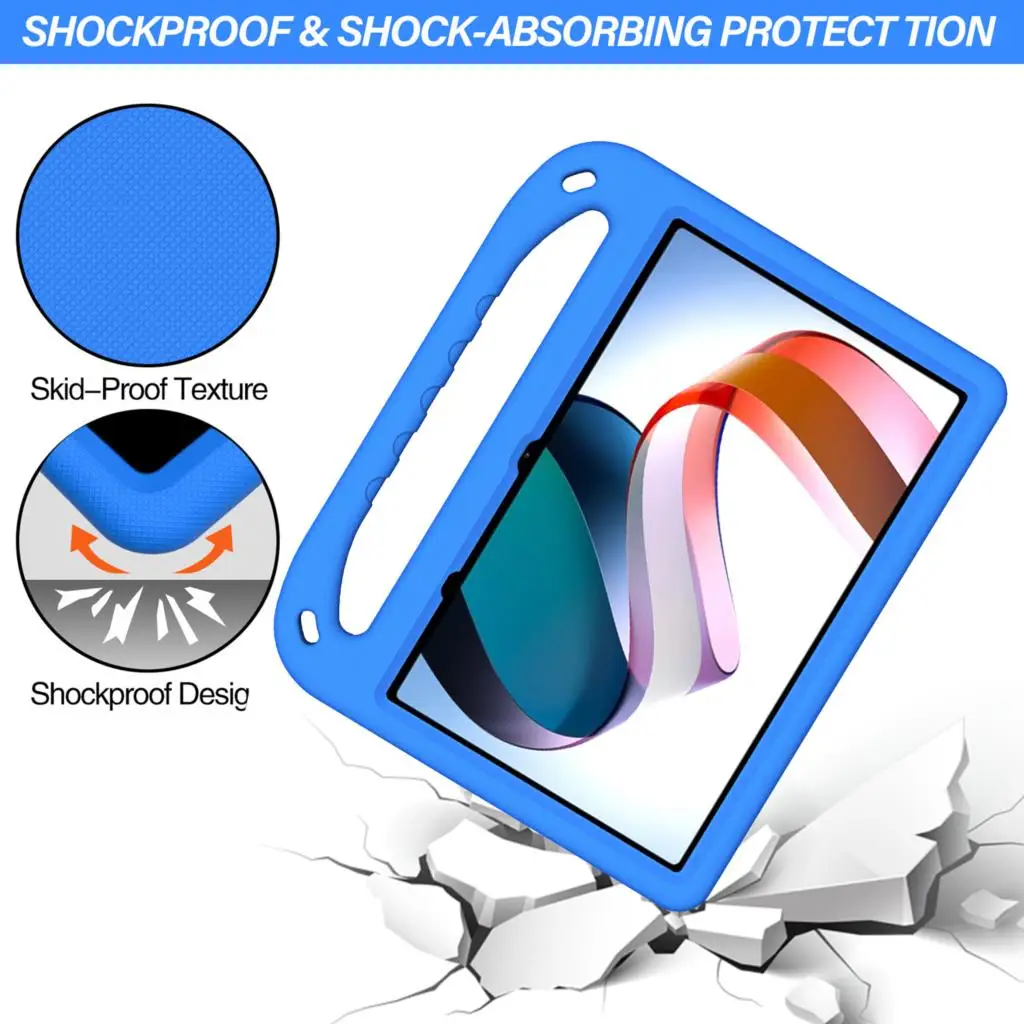 Kids Safe EVA Case For Xiaomi Pad 6 5 Pro pad6 Redmi Pad 10.61 2022 ShockProof Full Body Tablet Cover Mi Pad 4 Plus Stand Case_voghion.com