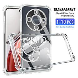 Shockproof Clear Transparent Phone Case, Soft TPU Back Cover 10 - Pack for Honor X9 5G (Clear)