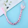 Synthetic Girls Braided Ponytail Love Heart Sequined Colorful Braid Headband Hair Ornament Rubber Bands Kids Cartoon Ponytail 4