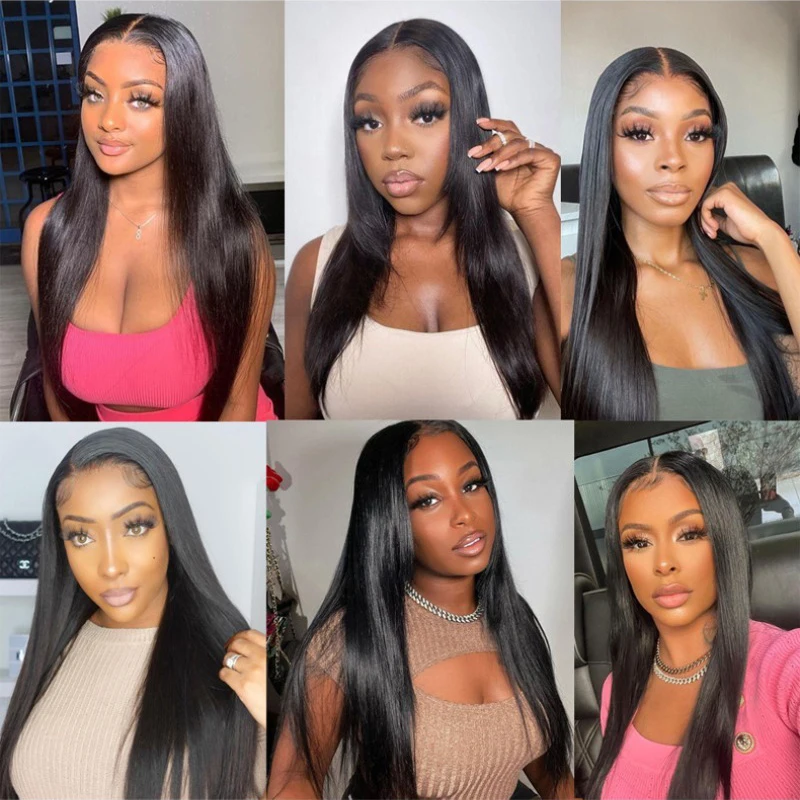 5x5 Lace Closure Straight Hair Human Hair Pre-Plucked Hairline Brazilian Virgin Transparent Lace Closure For Women