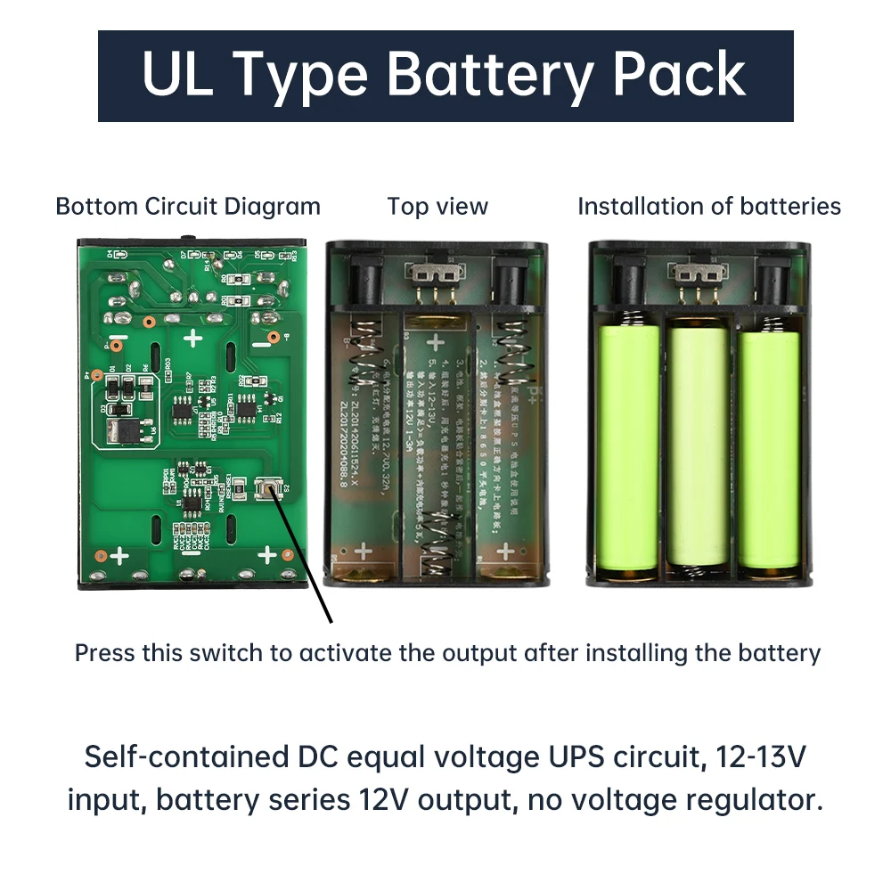 3 18650 Lithium Battery DIY Uninterruptible Power Supply