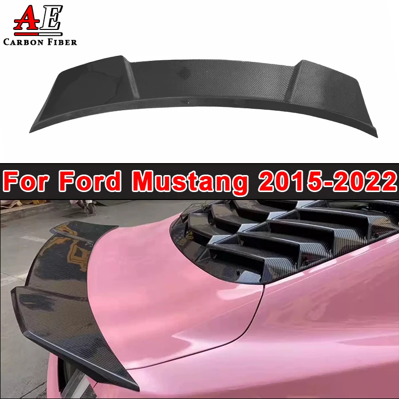 Fibra Di Carbonio Frp Posteriore Boot Spoiler Tronco Lip Wing Spoiler Car Styling Per Ford Mustang Gt V8 V6 Coupe 2015 -2021 Stile Robot