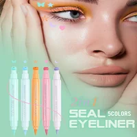 2 In1 Liquid Eyeliner Pencil Water Proof Fast Dry Double-ended Black Seal Eye Liner Pen Make Up for Women Cosmetics 1