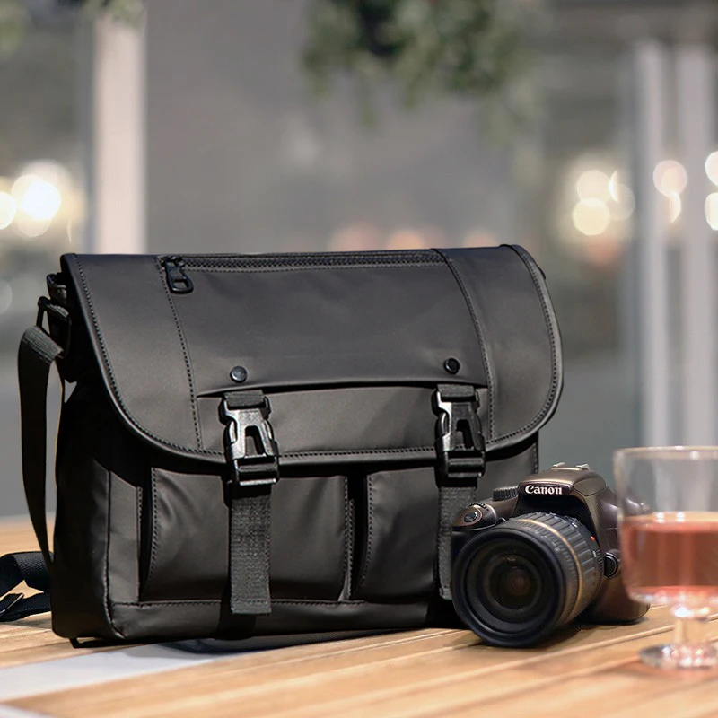 

Fashion Men Messenger Bag Canvas Cell phone Shoulder Bag Small Crossbody Pack Small Travel Waist Pack Casual Chest Pouch Backpak