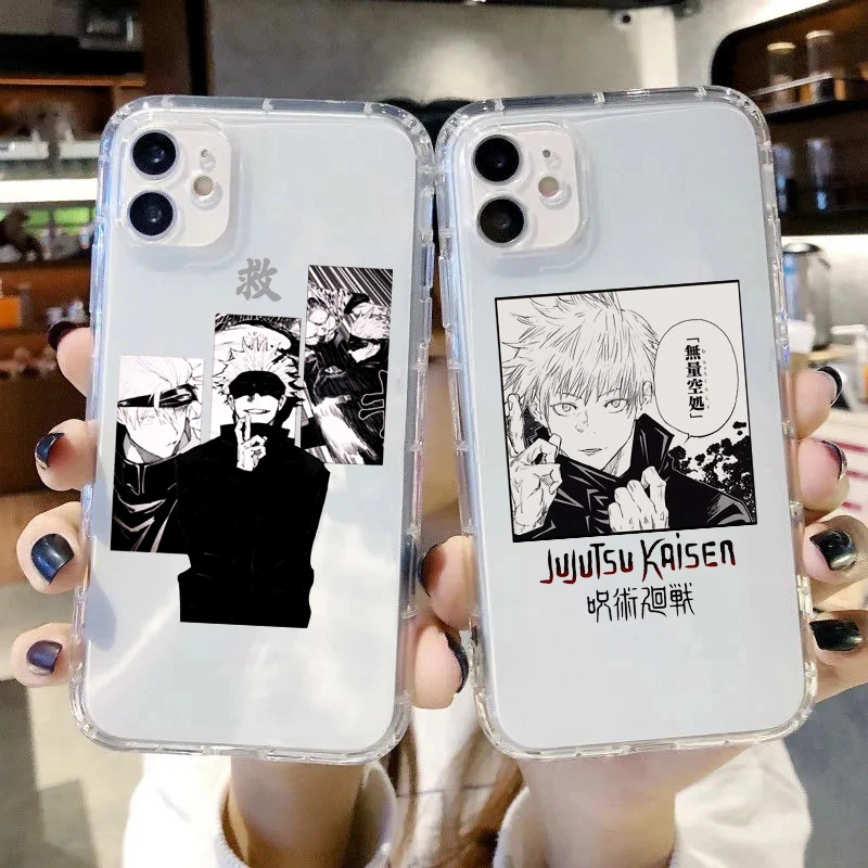 Jujutsu Kaisen Satoru Gojo Anime Phone Case For Iphone 11 Pro Max 12 X Xs Xr 13 14 6 7 8 Plus Clear Shockproof Soft Cover Fundas Phone Case Covers Aliexpress Jujutsu Kaisen Satoru Gojo Anime Phone Case For Iphone 11 Pro Max 12 X Xs Xr 13 14 6 7 8 Plus Clear Shockproof Soft Cover Fundas Phone Case Covers Aliexpress
