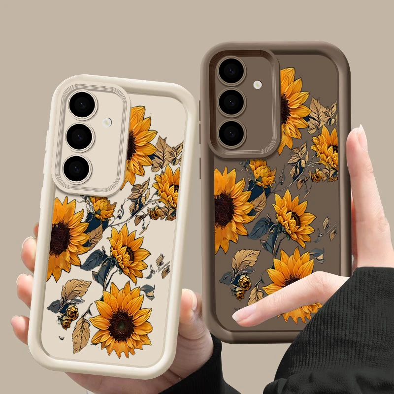 Sunflower Pattern Phone Case - Vibrant Protective Cover