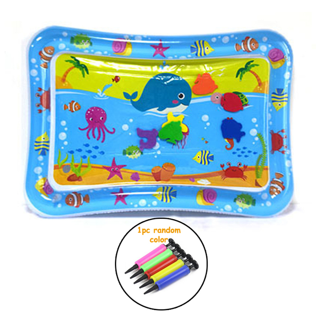 Size Marine Animal Inflatable Water Pad Baby Climbing Play Mat Summer Fishing Toy Pool Soft Durable Pad with Free Pump DDJ