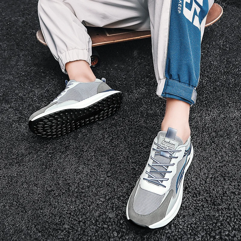 Men Trainers Comfy Sneakers Lightweight Work Shoes for Man Athletic Running Walking Shoes_voghion.com