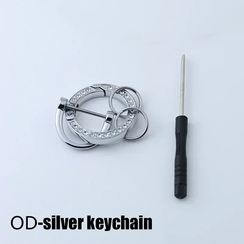 Ontto Leder Schlüsselhülle Für BMW Mini Cooper 2023-2026 - Blauer Schlüsselcover Mit Anhänger