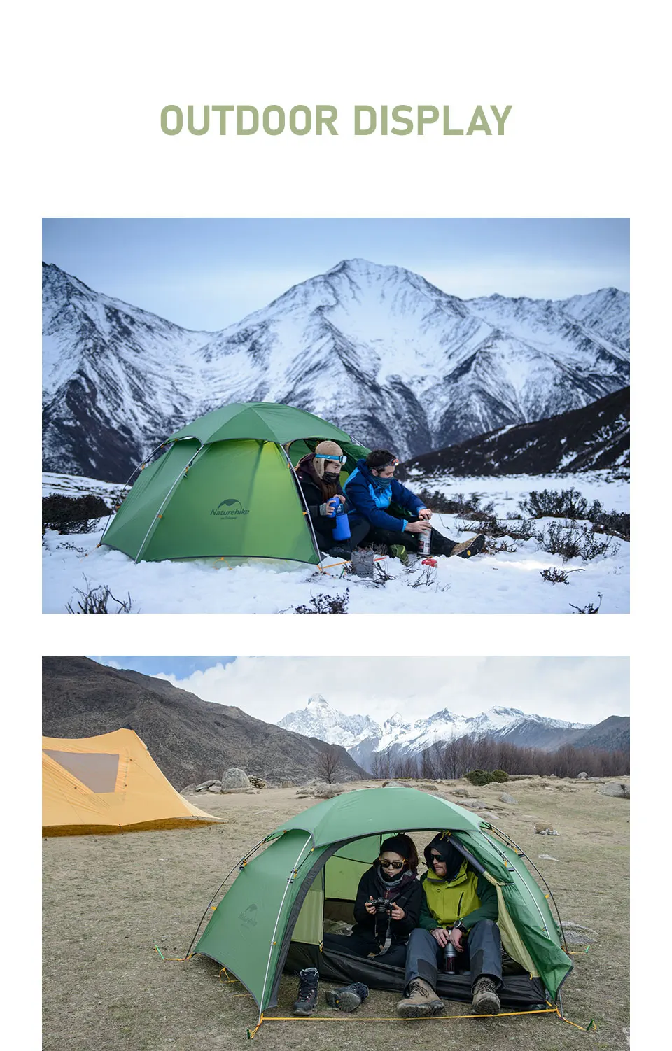 Naturehike Cloud Peak 2 Zelt Ultraleichtes wasserdichtes Campingzelt 4-Jahreszeiten-Rucksackzelt für 2-3 Personen T-Reißverschluss – Detail 8