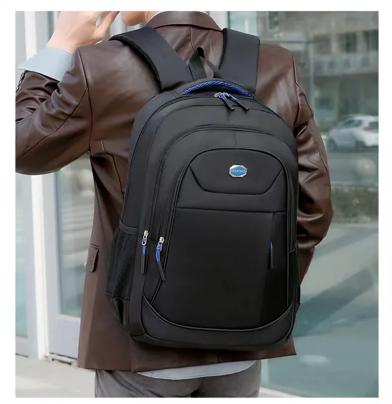 Homefish Herren-Rucksack, Oxford, wasserdichter Rucksack, Business-Computertasche, Freizeit-Reiserucksack, Rucksack für Gymnasiasten – Detail 12