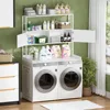 Washer Dryer Countertop,3-Tier Washer and Dryer Covers,Wood Over Washer and Dryer Countertop Shelves for Laundry Organization 3