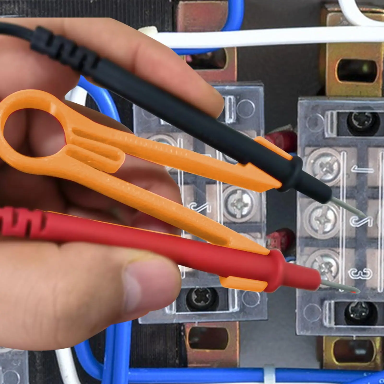 Multimeter Probe Holder Test Meter Probes Clamping Tool Electrical Testing Power Supplies Ergonomic Repairing Accessories