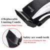 220V Professional Electric Hair Trimmer Hair Clippers Cutting for Kids Man Adult Anti Slip Set Scissor EU Plug 2