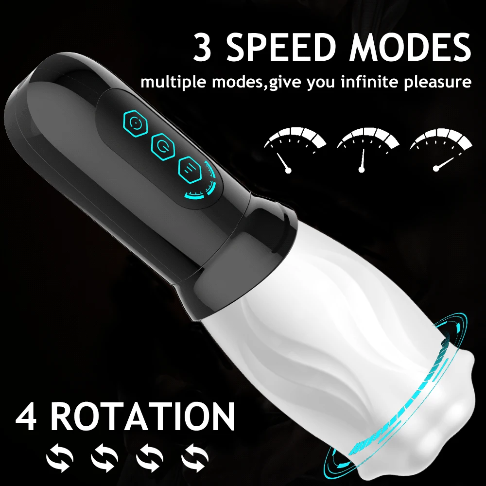 Rotierender Penis Masturbator Für Männliches Eichel Training_voghion.com