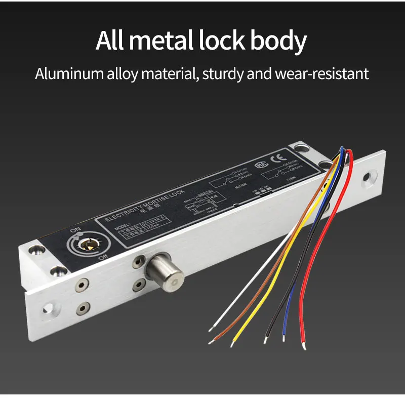 B9L B10LDC12V Electric Lock Alloy Deadbolt Time Delay Fail Secure Mortise Drop B