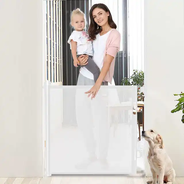 Barrière de sécurité intérieure pour enfants Soft Retractable Couloir de  rangement Clôture d'escalier Extérieur Enfants Barrière de sécurité pour  animaux de compagnie Filet de protection