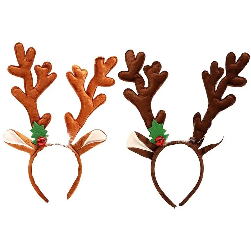 

Повязка на голову с оленями, рогами, рождественские повязки на голову для взрослых, Рождественская повязка на голову с оленями, ободок для детей