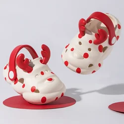 New Summer Baby Boys Clogs Cartoon Elk Breathable non-slip Polka Dots Girls Snadals Little kids shoes