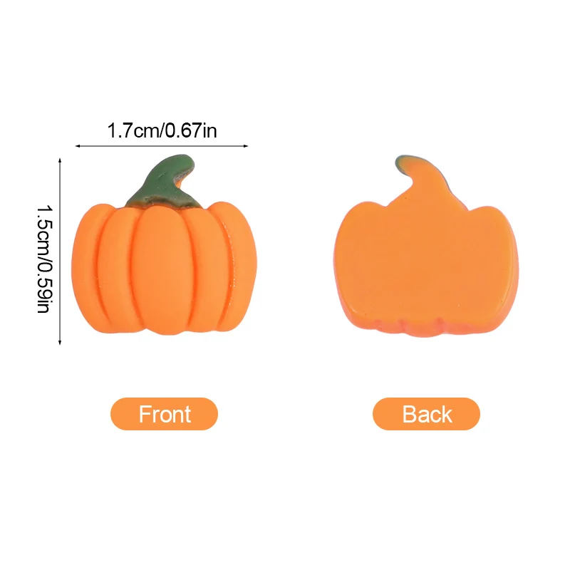 20/50Pcs Mini Resin Pumpkins Miniatures Fake Vegetables for Thanksgiving Day Autumn Home DIY Craft Decoration Halloween Supplies