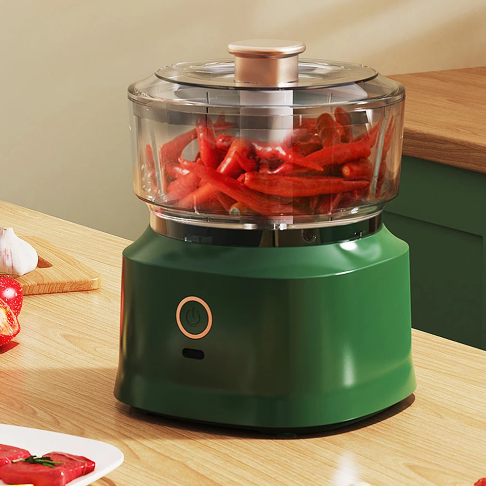 Electric Garlic Chopper 350ml USB Garlic Meat Grinder Mini Vegetable Chili Masher Machine Wireless USB Blenders Kitchen Tools