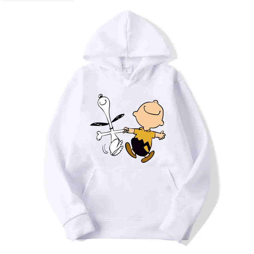 thumbnail image 1 of Sudadera con capucha de Snoopy y Charlie Brown para hombre y mujer, diseño de dibujos animados de anime, primavera y otoño, moda 2024, para parejas, 1 of 4