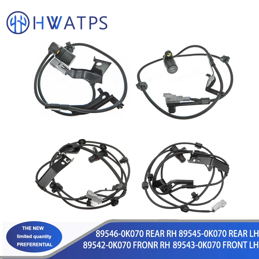 

1/2/4 шт. 89542-0K020 89543-0K020 89546-0K070 89545-0K070 автомобильные аксессуары передний задний левый правый ABS Датчик скорости для Toyota Hilux