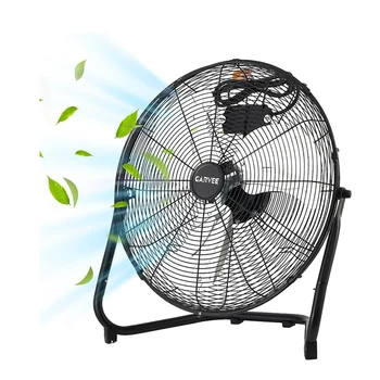 12/20 Inch Floor Fan, 3 Speeds 4800 CFM High Velocity Heavy Duty Industrial Fan, 360° Adjustable Tilt,Cooling for Industrial Home 1