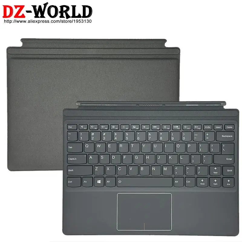 US UK English KR FR HB IL IT Portable Mini Base Folio Backlit Keyboard for Lenovo Miix 720 -12IKB Tablet 5N20M42679 5N20L76633