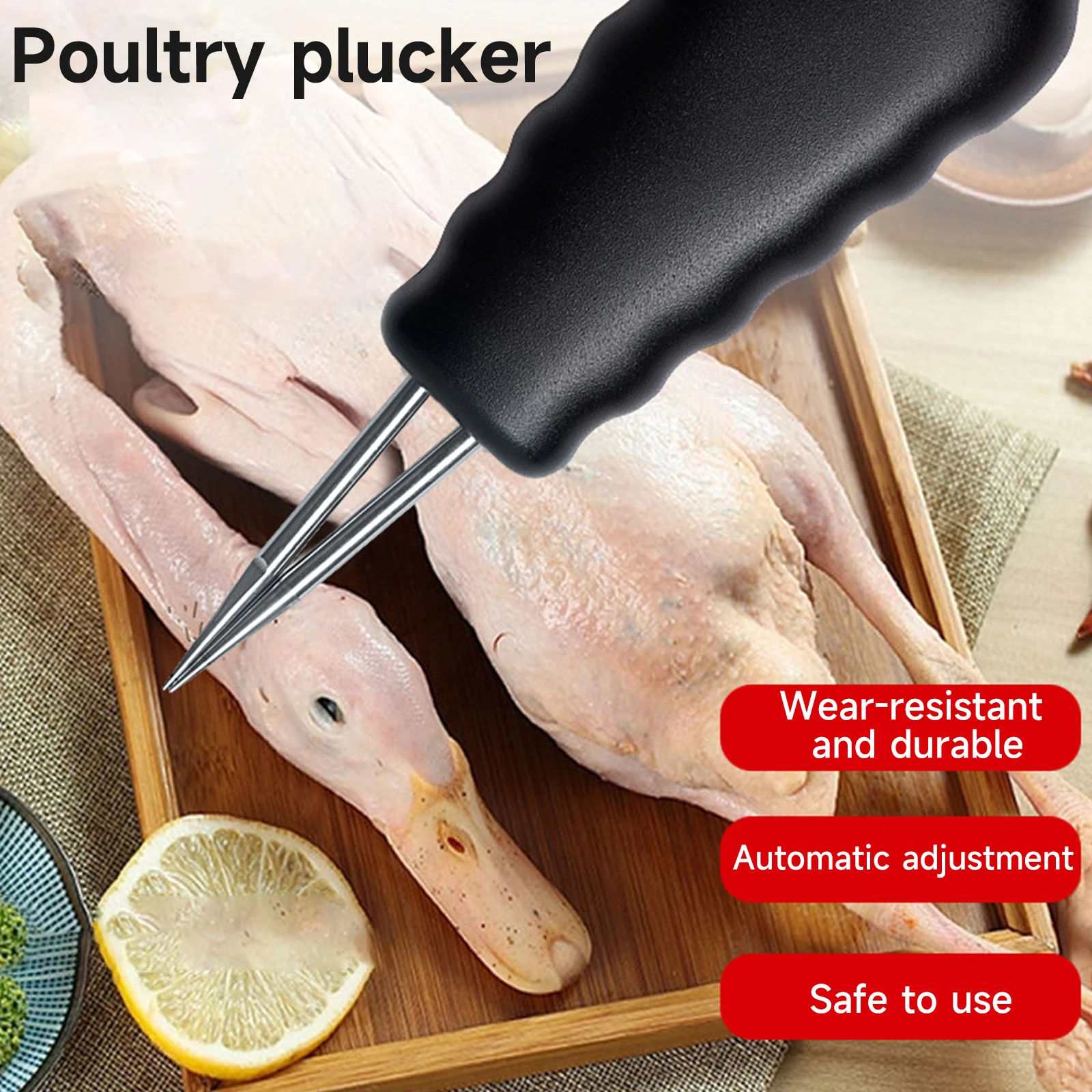 Waterproof Electric Hair Plucking Device chicken hair plucker Plug-in/Chargeble Models Feather Removal Machine Chicken Duck Goose Automatic Epilator