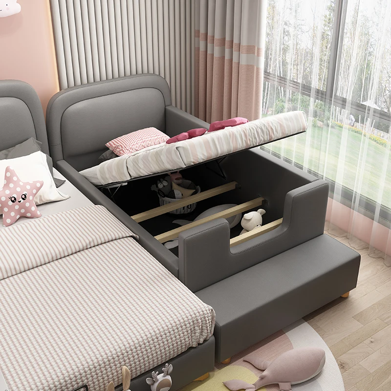 Princess Girls Children Beds Pink Modern Comferter Baby Bed Loft White Camas De Dormitorio Furniture Home 5