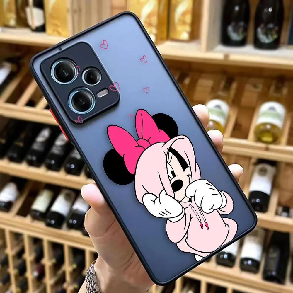 thumbnail image 1 of Matte Case for Redmi NOTE 12 11 10 11S 10S 9 9S 9T 8 7 6 5 4 3PRO PLUS 4G 5G Case Funda Shell Mickey Minnie Mouse Anime Cartoon, 1 of 5
